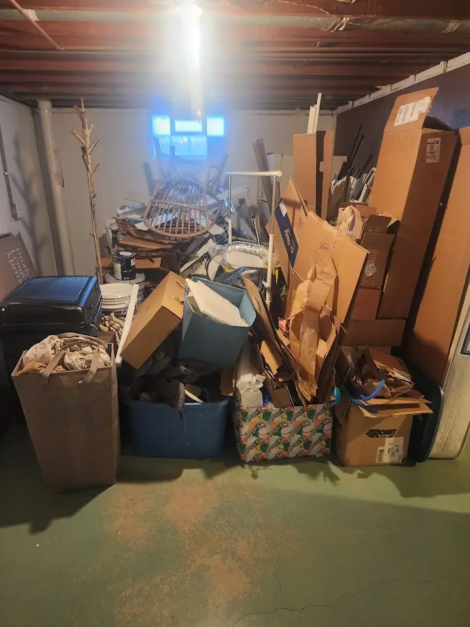 Roll-off dumpster container at job site for Yard Waste Dumpster Rental in Antelope